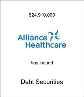 Alliance Healthcare Has Issued Debt Securities