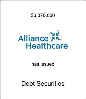 Alliance Healthcare Has Issued Debt Securities