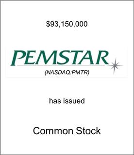 Pemstar Has Issued Common Stock