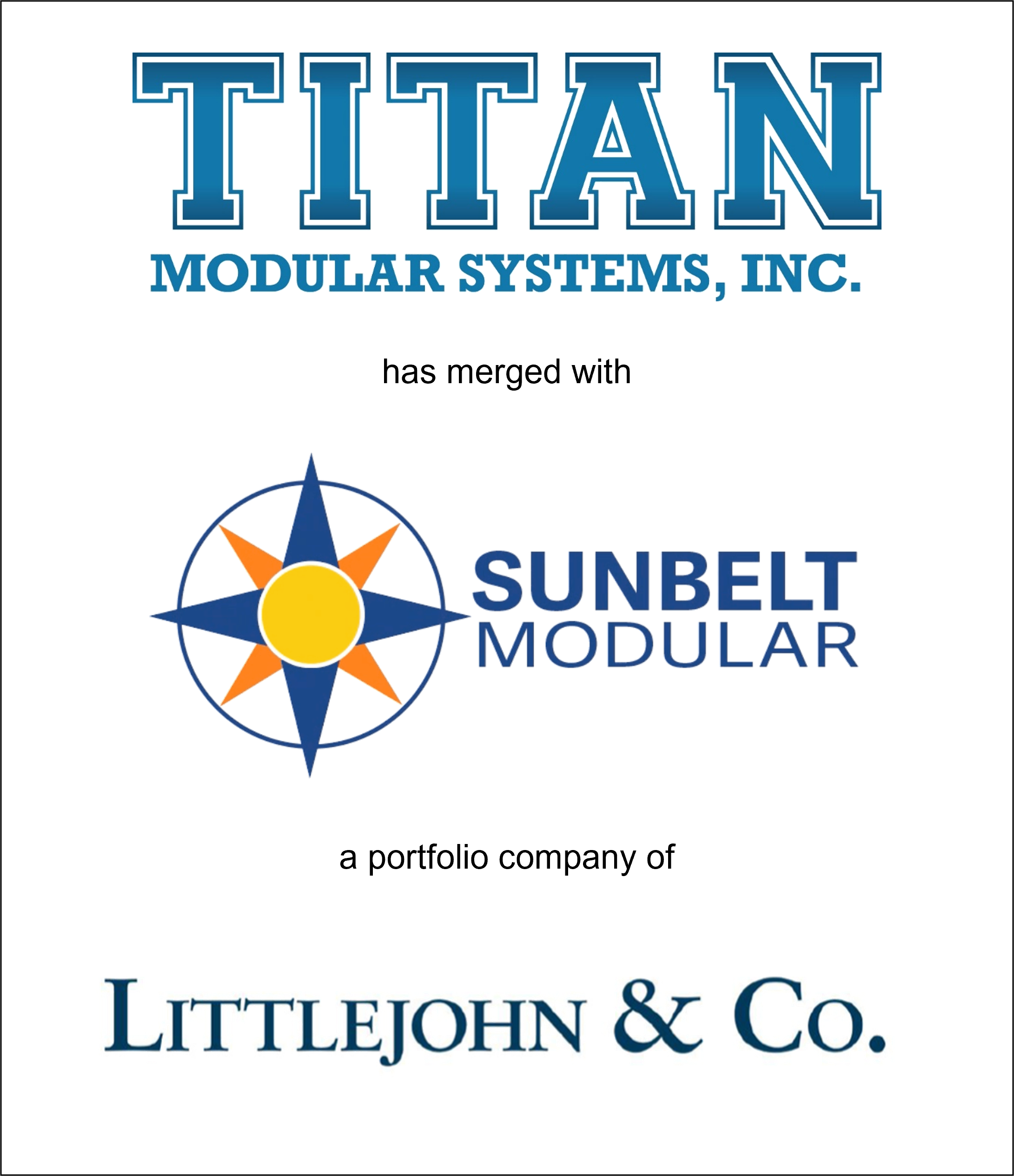 Genesis Capital Advises Titan Modular Systems on Merger with Sunbelt Modular