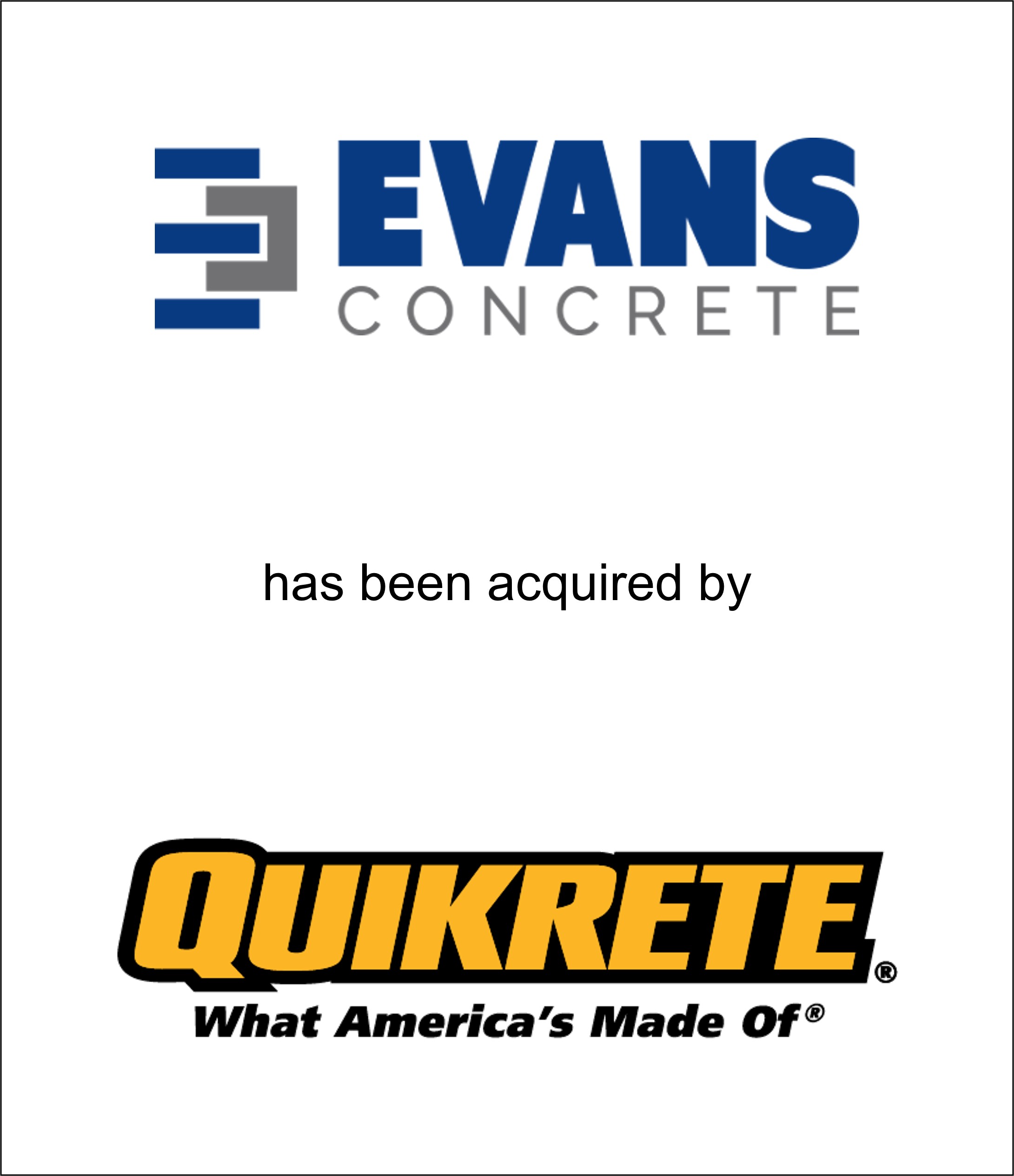 Genesis Capital Advises Evans Concrete on Sale to Quikrete